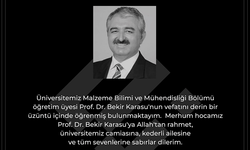 Rektör Özcan'dan 'Prof. Dr. Bekir Karasu' için taziye mesajı